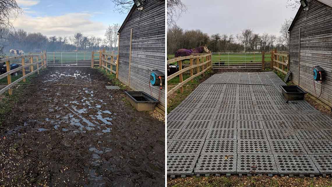 Horse Paddock Mud Control Grid