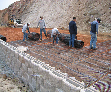 Tensar UX1500MSE Uniaxial Geogrid - 4.36' x 200' Roll