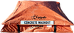 Orange Outpak concrete washout box