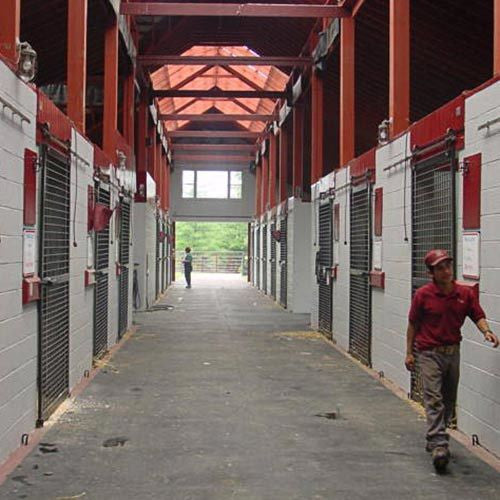 Horse Stall Mat - 4' x 6' -  3/8" Thick - Button Texture
