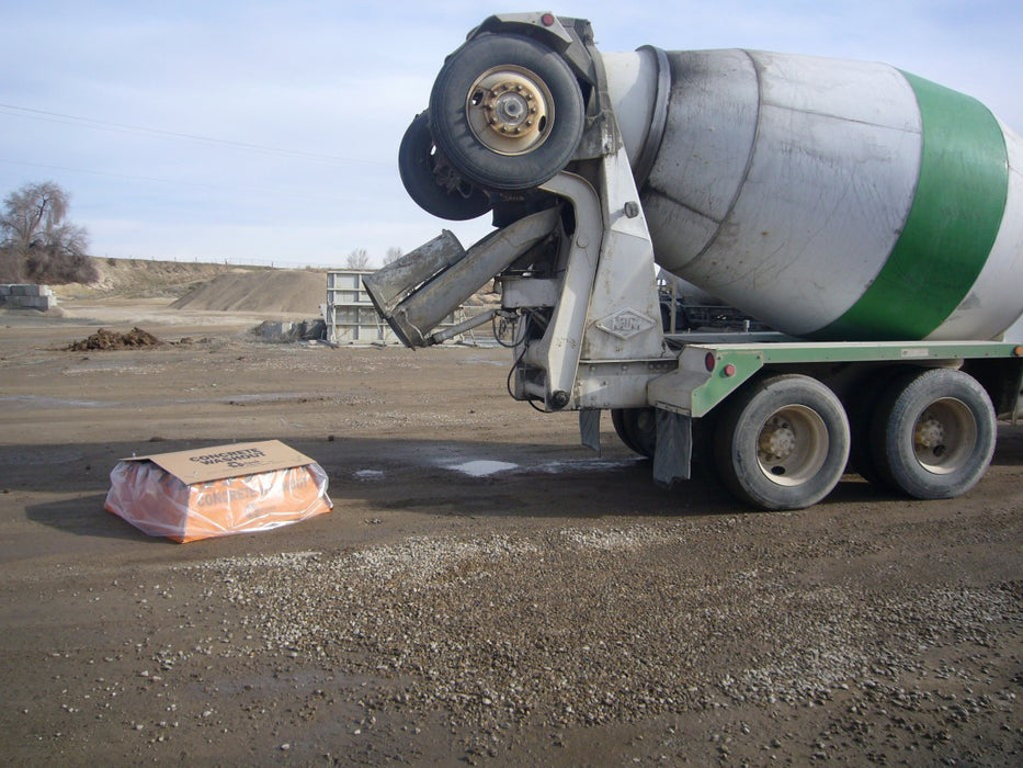 Corrugated Concrete Washout Pan - Outpak 4' X 4' X 14"