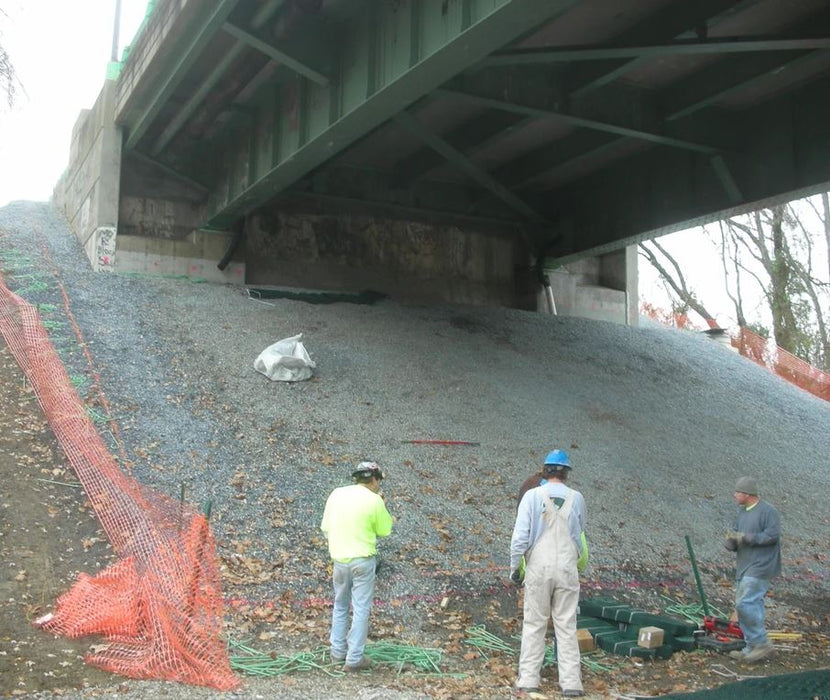 Geocell Slopegrid under bridge application